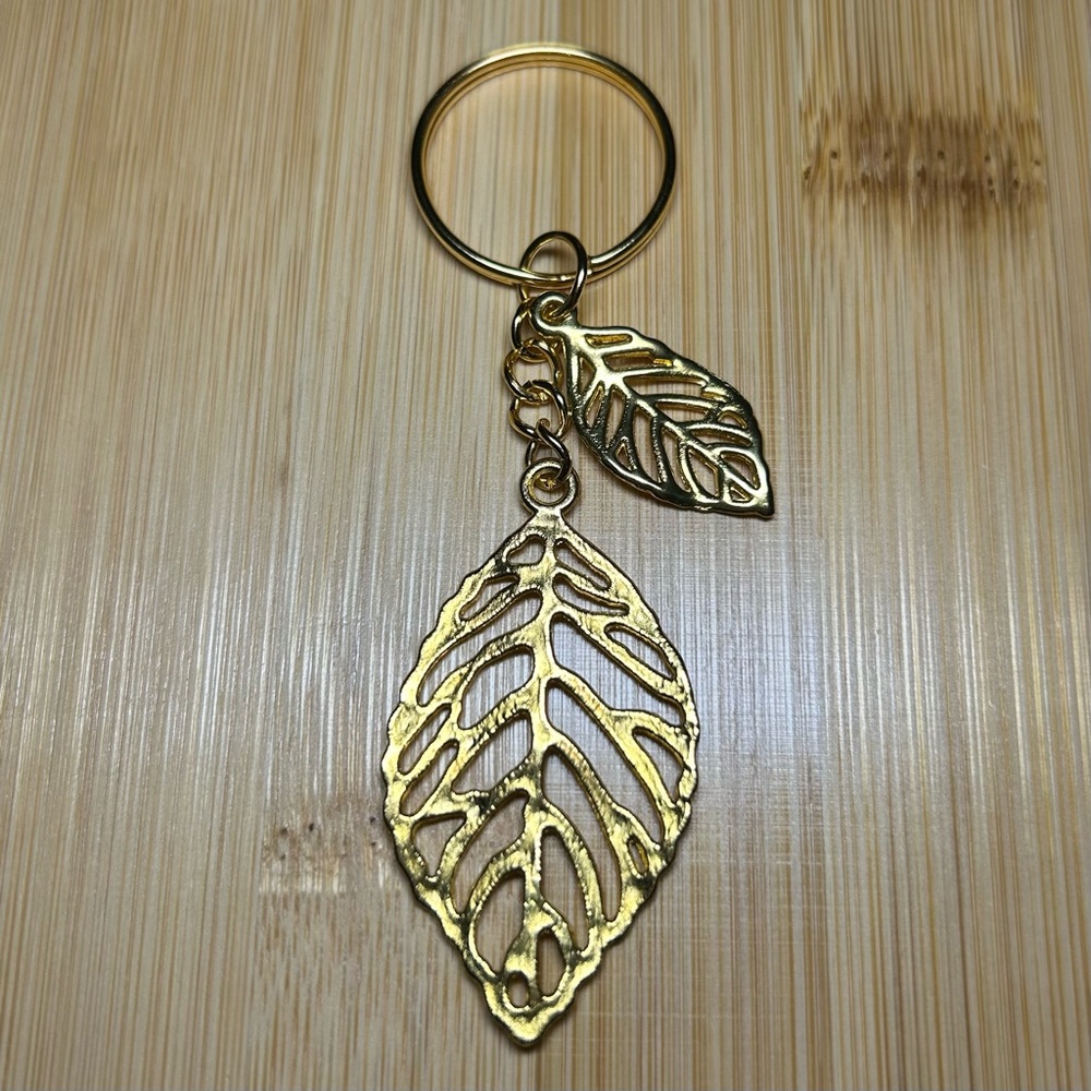 Gold Leaf Key Holder - Picture 2 of 3